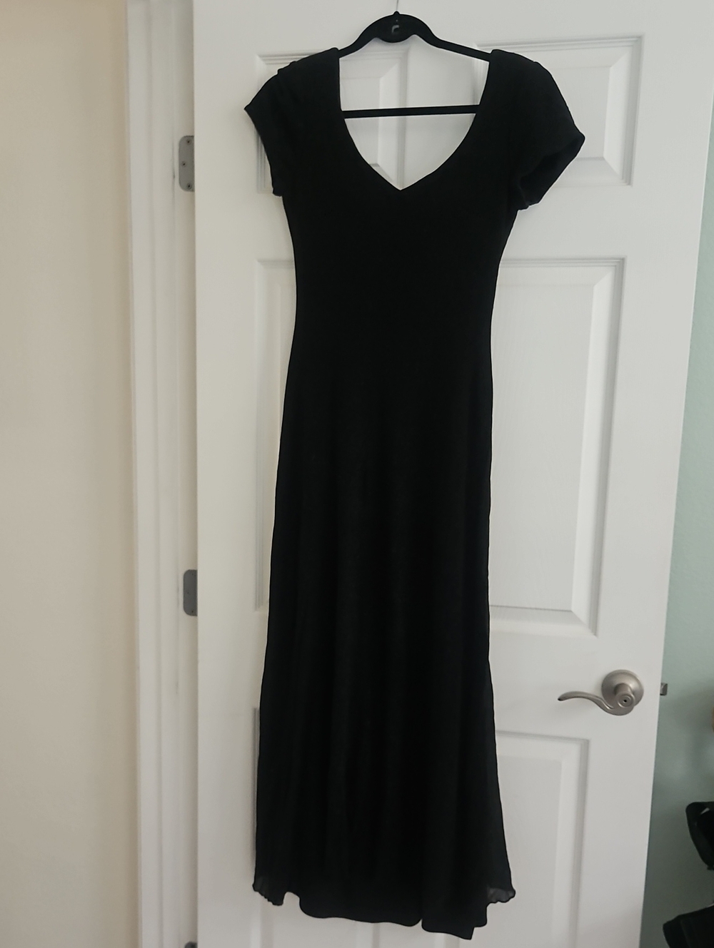 Niki Lavis Black V-Neck Maxi Dress
